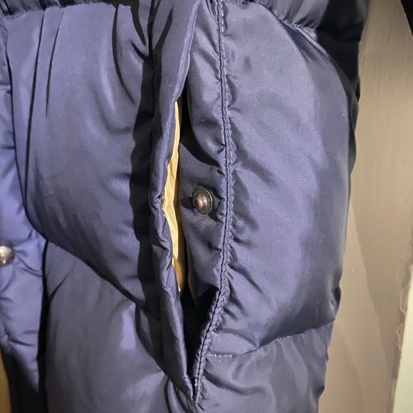 Vintage Men's Ralph Lauren Polo Sport Navy/Tan Jacket Puffer Coat - Men Small - Picture 10 of 14